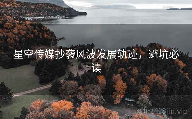 星空传媒抄袭风波发展轨迹，避坑必读