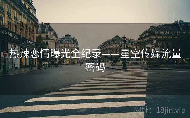 热辣恋情曝光全纪录——星空传媒流量密码