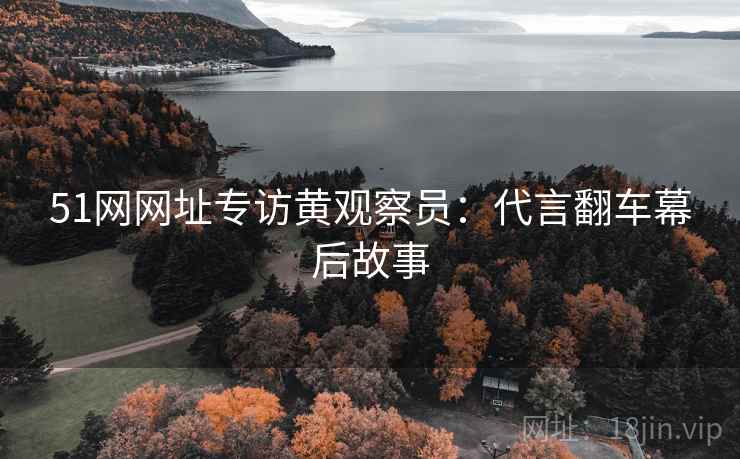 51网网址专访黄观察员：代言翻车幕后故事
